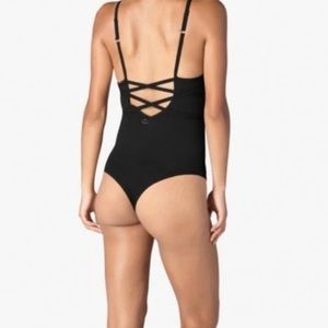 Beyond yoga strappy bodysuit - Black - S